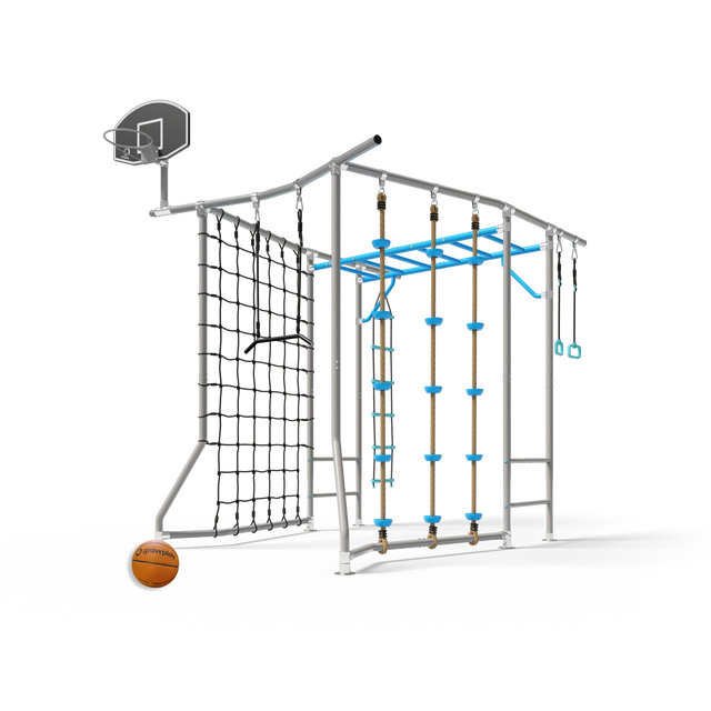 Growplay Compact monkey bars frame in blue