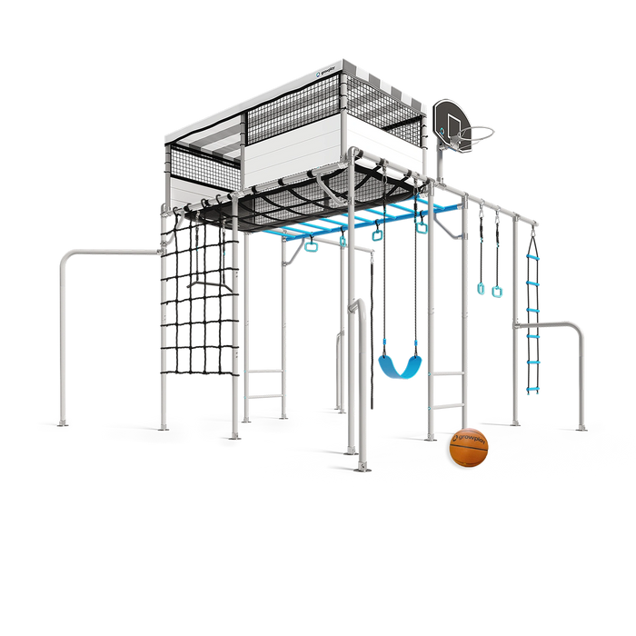 Growplay Xl Cubby monkey bars frame in blue