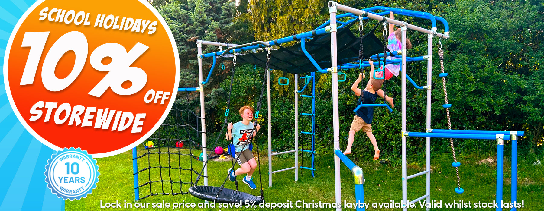 Monkey Bars Metal Monkey Bars For Kids & Garden Growplay UK