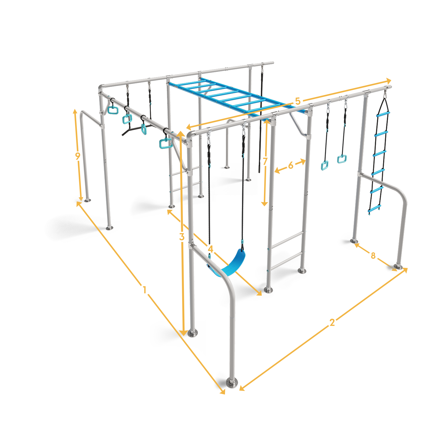 THE XL dimensions diagram