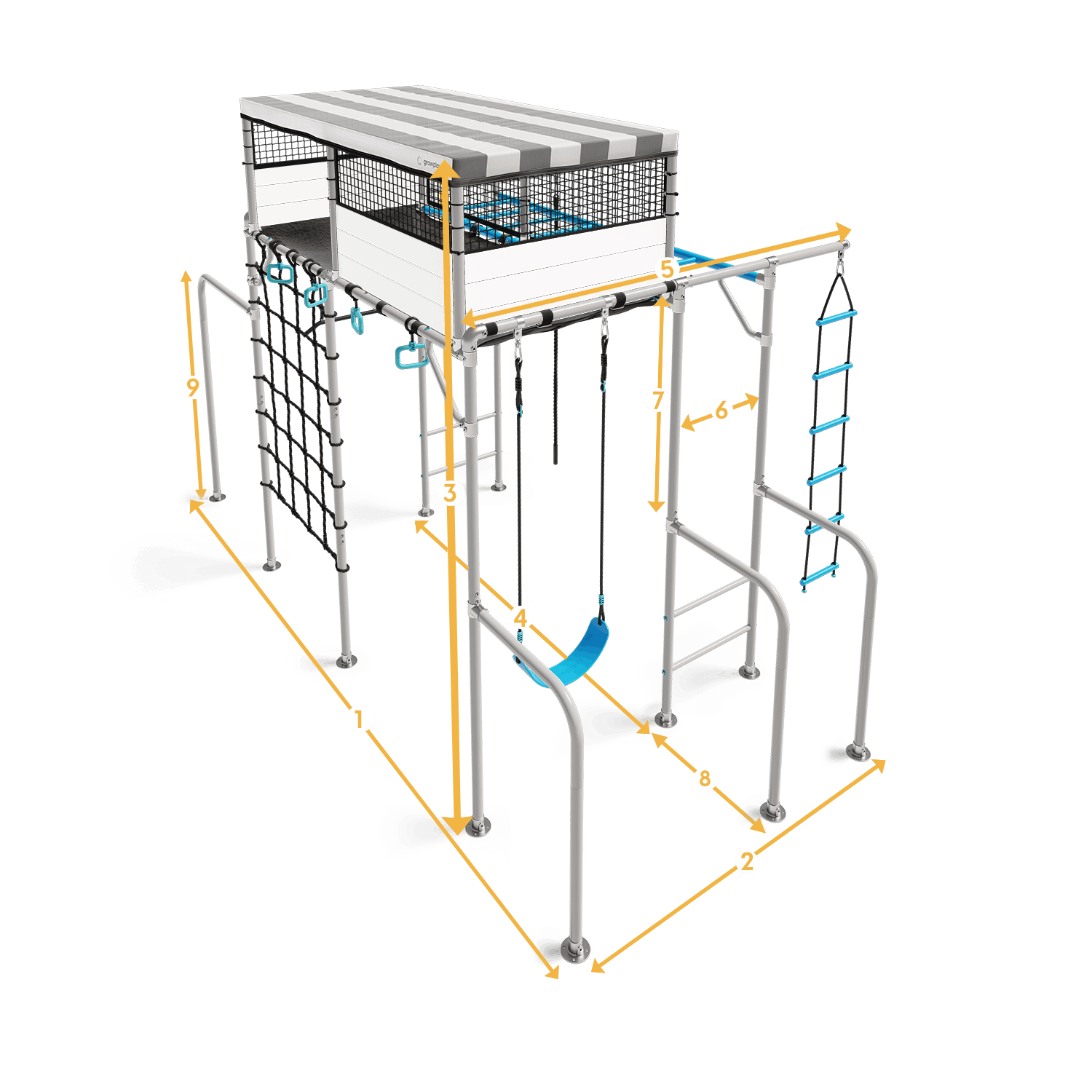 LARGE PLAYHOUSE dimensions diagram